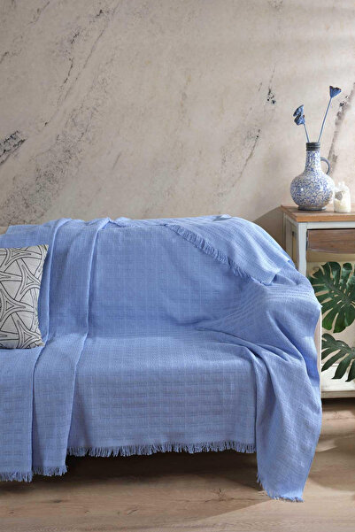 Elart Carlo Sofa Cover Sofa Shawl (170X200Cm) Blue