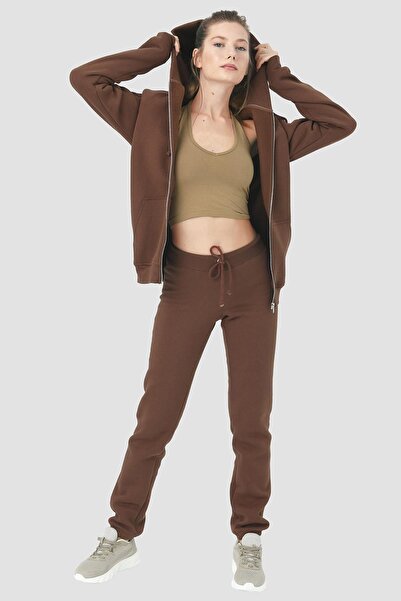 Comm-Ci Зірка Коричневий Шнурований Товстий Бавовняний Спортивний Комбінезон
