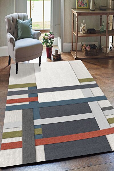 Yürük Home Welsoft Kumaş Dijital Baskılı YRK119 MODELİ LASTİKLİ HALI ÖRTÜSÜ