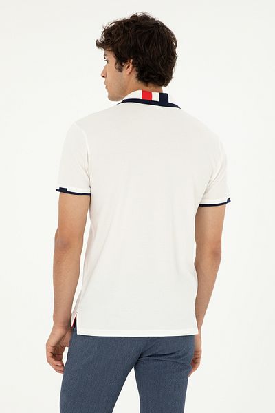 U.S. Polo Assn. US POLO ASSN.Woven Polo Neck T-Shirt