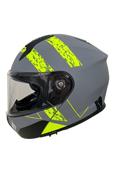 MTS 966  NEON ÇENEDEN AÇILIR KASK