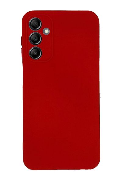 Merwish Samsung Galaxy A15 Compatible Velvet Soft Launch Silicone Case Cover Red