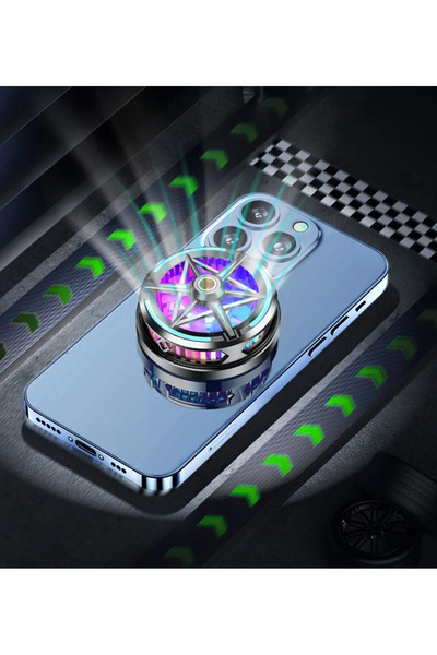 Protonust Mobile Phone Radiator for Tablet Phones Magnetic Phone Cooler Fan Rgb Live Broadcast Bracket