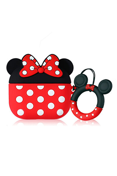 Microsonic AirPods 3. Nesil Uyumlu Kılıf Cartoon Figürlü Silikon Crtn-Fgr-Mni-Fre