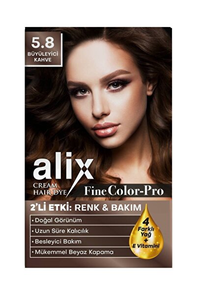 Alix Saç Boyası Kiti 5.8 Büyüleyici Kahve 50 Ml