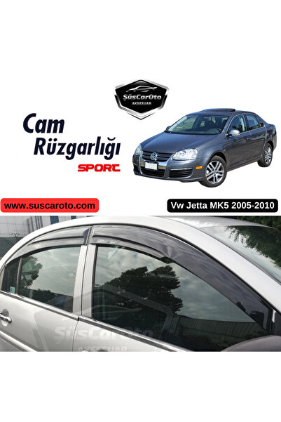 ŞüsCarOto Aksesuar VW Jetta MK5 2005-2010 Uyumlu Mugen Cam Rüzgarlığı Seti Pi...