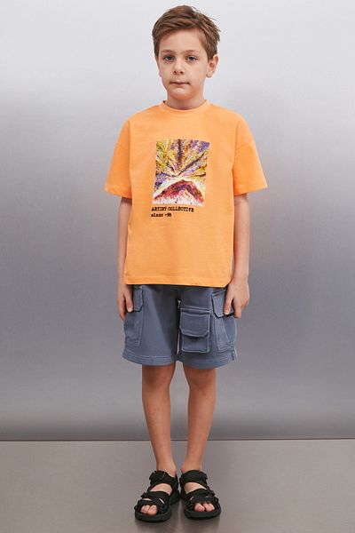 GRIMELANGE FERGUS T-Shirt für Herren, Lachsfarben