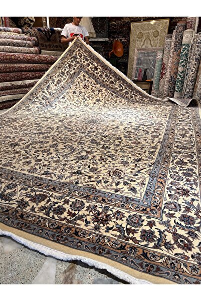 RD RAMAZAN DAĞ EL HALI SANATI El Dokuma Çin İsfahan Halısı Birinci Sınıf Kali...