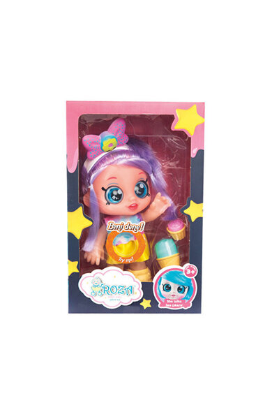 Global Roza Şeker Kız Sarı Etekli Fonksiyonlu Bebek