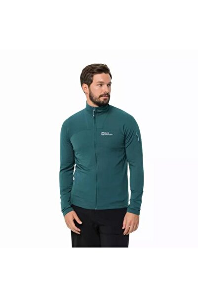 Jack Wolfskin PRELIGHT FZ M ERKEK SWEATSHIRT emerald 4299