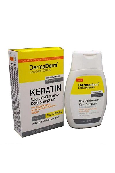 DermaDerm Keratin Formula Hd 77 - Shampoo for Hair Loss