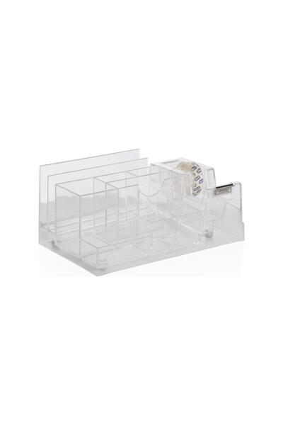 Mas DESK ORGANIZER BANTLI KALEMLİK ŞEFFAF 815Ş