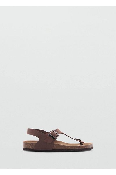 MANGO Man Strappy leather sandals