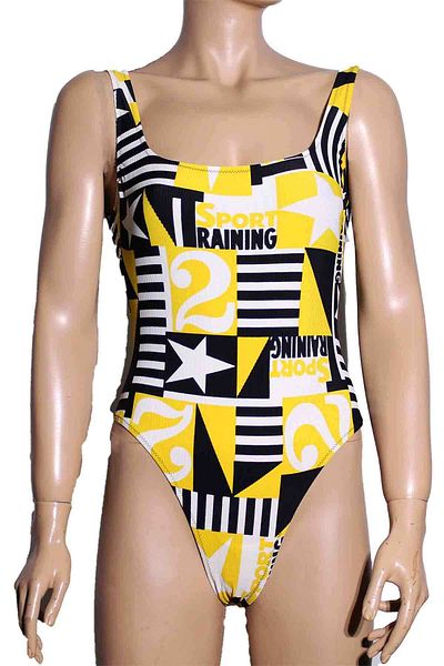 Sude Printed Young Girl's Swimsuit - Ayldz 0509-1-351
