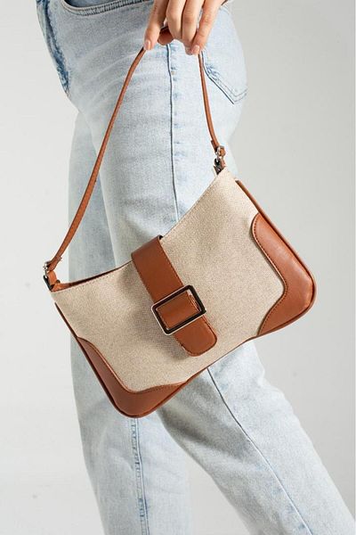 NBİBAGS geantă de mână și de umăr cu beget cusut retro high-end