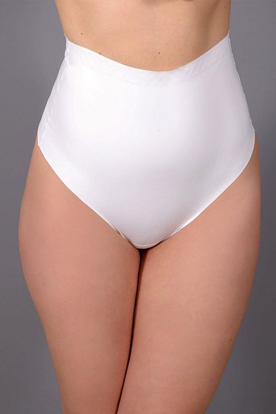 C&City Nahtloser String mit hoher Taille und Laserschnitt - C19206 Ecru