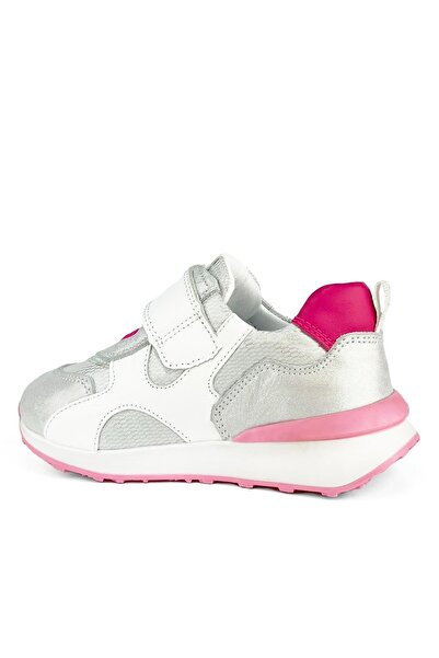 Cici Bebe Ayakkabı Meri Non-Slip Sole Genuine Leather Silver Fuchsia Flexible Sole Soft Internal Baby Girl Casual Shoes