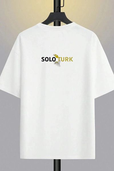 JoneBase تي شيرت قطني كبير الحجم مطبوع للجنسين من SoloTurk