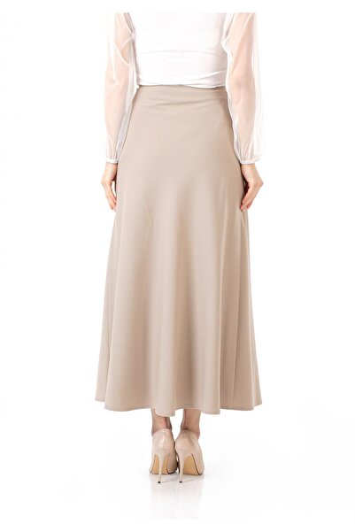 G-Line Stone Colored Maxi Skirt - A-line, Zippered and Lined Classic