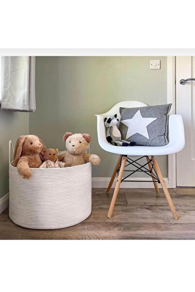 ModaCardin سلة غسيل ألعاب منظمة من قش الجوت