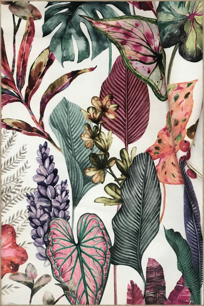 Rugs Modern Halı Multicolored Mixed Flowers and Plants Patterned Modern Decor...