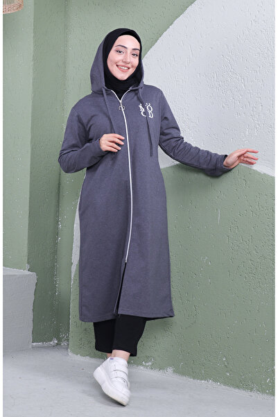 sefamerve Kapüşonlu Spor Kap 3081-02 Antrasit