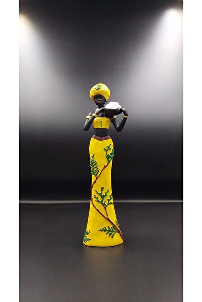 ELİS ATÖLYE Afrikalı Kadın Dekoratif Biblo