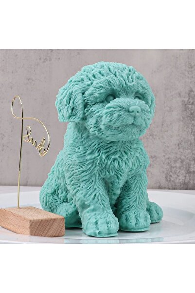 HogART Design Büyük Teddy köpek mum silikon kalıp