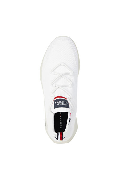 Tommy Hilfiger Beyaz Erkek Sneaker FUTURUNNER PREMIUM KNIT