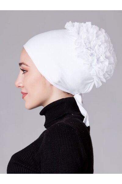 nanak Λευκό Lycra Frilly Αντιολισθητικό Καπάκι