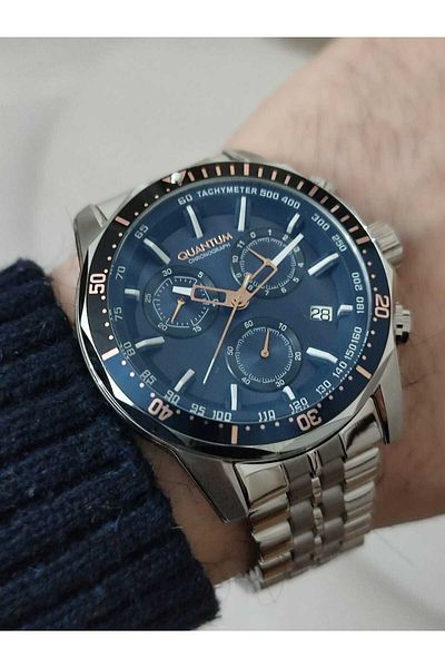 Quantum Pwg1036 Steel Cord Men's Wristwatch Function 1733