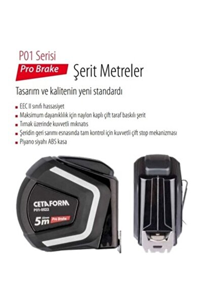 CETA FORM P01-0527 Pro Brake Şerit Metre 5-27 Mm