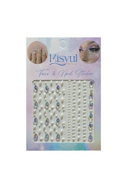 Misyul Tırnak Süsleme Ve Makyaj Taşı, Yüz Ve Vücut Süsleme Sticker Kristal Ve...