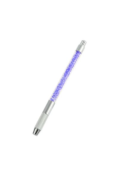 Bmx Blue Professional Translucent Single Sided Microblading Permanent Makeup Bristle Technique Pen