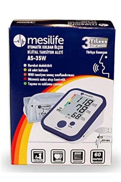 Mesilife AS35W Koldan Ölçer Türkçe Konuşan Tansiyon Aleti