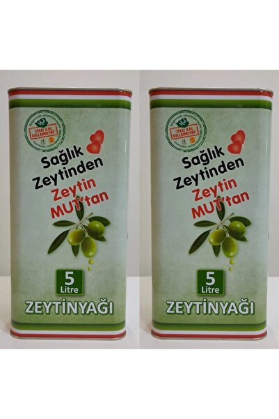 mut incisi zeytin & zeytinyağı Mut Zeytinyağı 2x5 =10 Litre Erken Hasat Soğuk Sıkım Zeytinyağı
