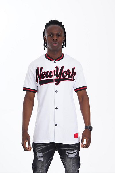 İkao New York Baseball Shirt White