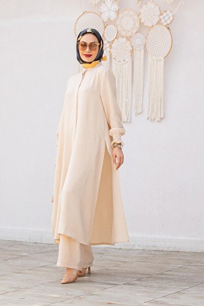 Swana Set Pantaloni Tunica Lungi In-Bej