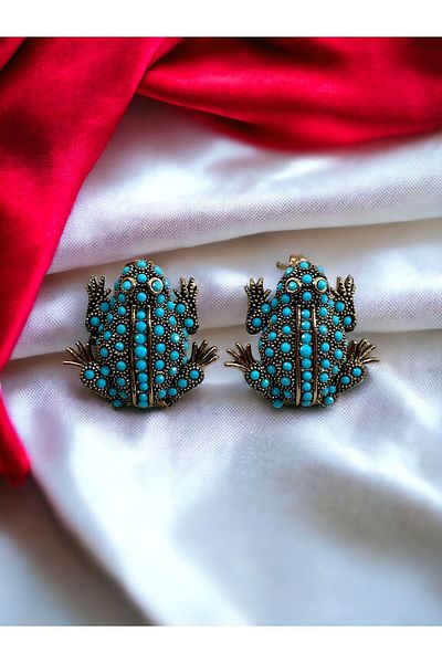 FAYRA ACCESSORIES أقراط على شكل ضفدع