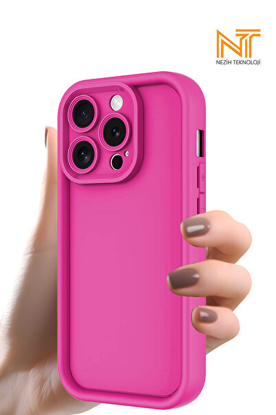 Nezih Case Apple iPhone 15 Pro Max Uyumlu Kamera Korumalı Parlak Stil Tasarım...