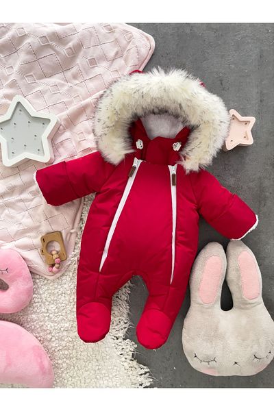 Dennis Denise Waterproof Snow Resistant Fur Astronaut Jumpsuit