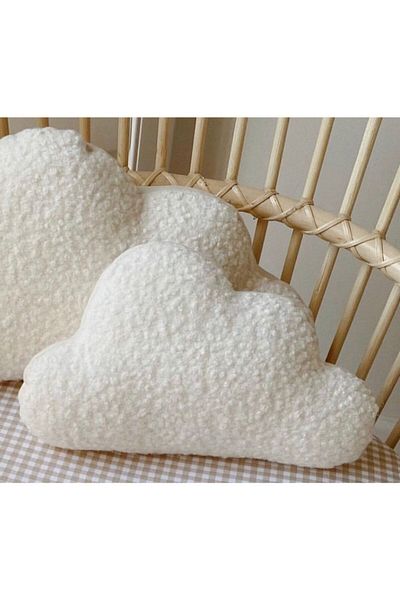 sevaradekor Teddy Buklet Cloud Aruncă pernă albă