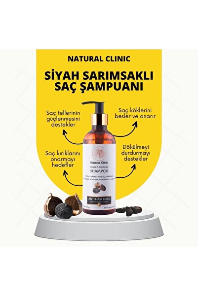 Siyah Sarımsaklı Saç Şampuanı 350 ml