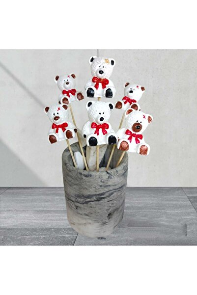 Dodemert Home Sevimli Ayıcıklar Saksı Dibi Süsü & Teraryum Obje 5 Adet