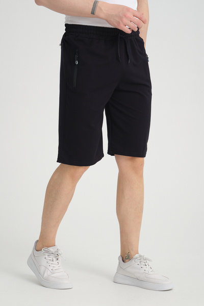 RDR-X Erkek Lacivert Penye Kumaş Bermuda Şort