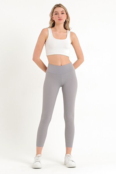 Wish Klein Γυναικείο γκρι ψηλόμεσο κολάν χωρίς ραφές