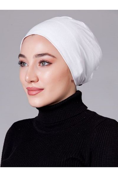 nanak White Lycra Non-Slip Bonnet