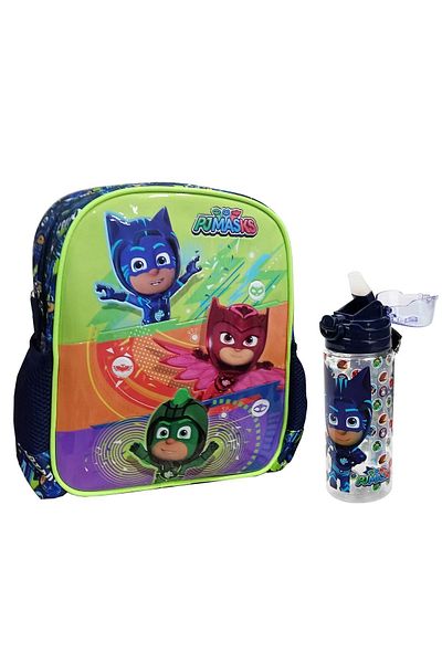 PJMASKS Pijamaskeliler Licensed Kindergarten Bag + Water Bottle (with pipette)