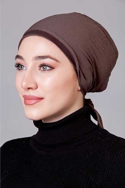 nanak Kahve Likralı Kaymayan Bone
