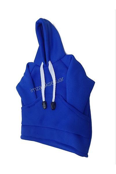 İmza Blue Color Gear Shift Hoodie